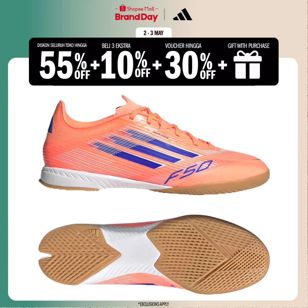 adidas Football F50 League Indoor Boots Unisex Orange JH7718