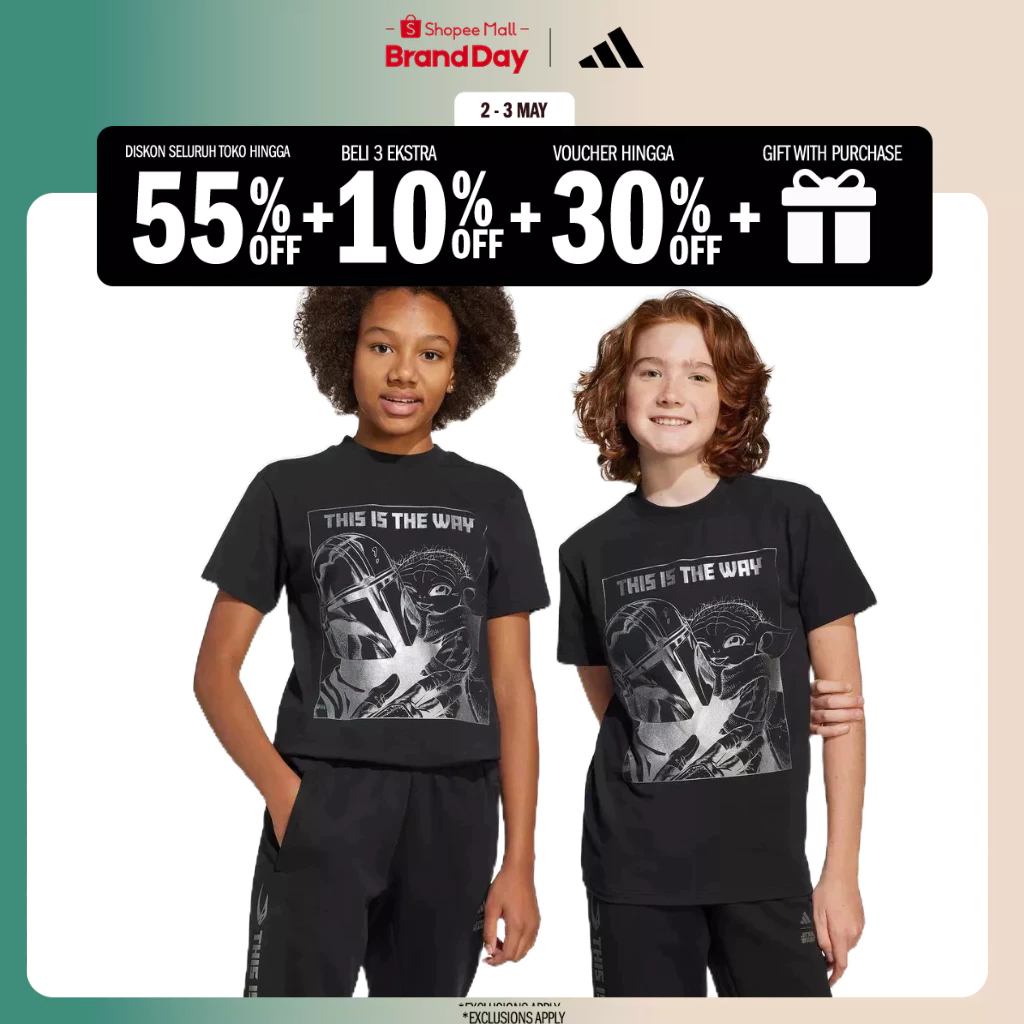 adidas Lifestyle ADIDAS STAR WARS MANDALORIAN GRAPHIC T-SHIRT Unisex Black JD4547