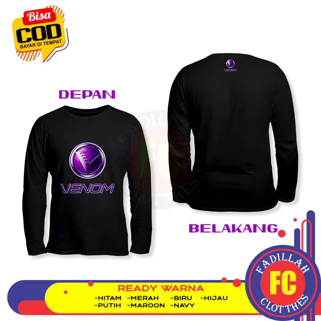 Baju Kaos Audio Venom DB Lengan Panjang Kaos Distro