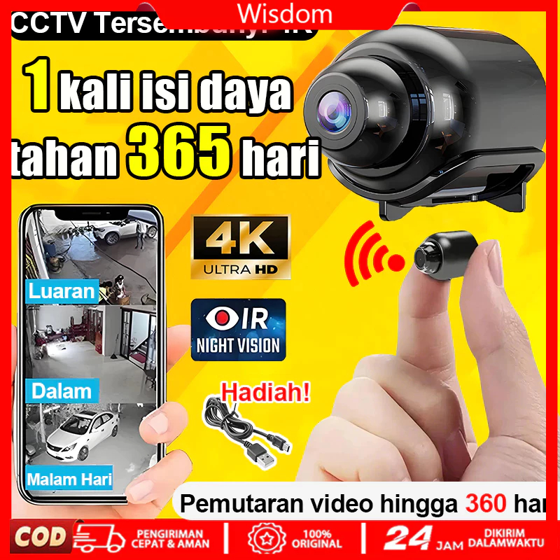 [ 24 jam untuk tiba ] kamera mini tersembunyi konek ke hp kamera cctv mini sambung ke hp kamera 360 
