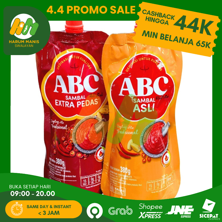 SAUS ABC / SAMBAL ABC / ABC SAMBAL EKSTRA PEDAS / ABC SAMBAL ASLI / ABC SAUS TOMAT / KECAP MANIS ABC