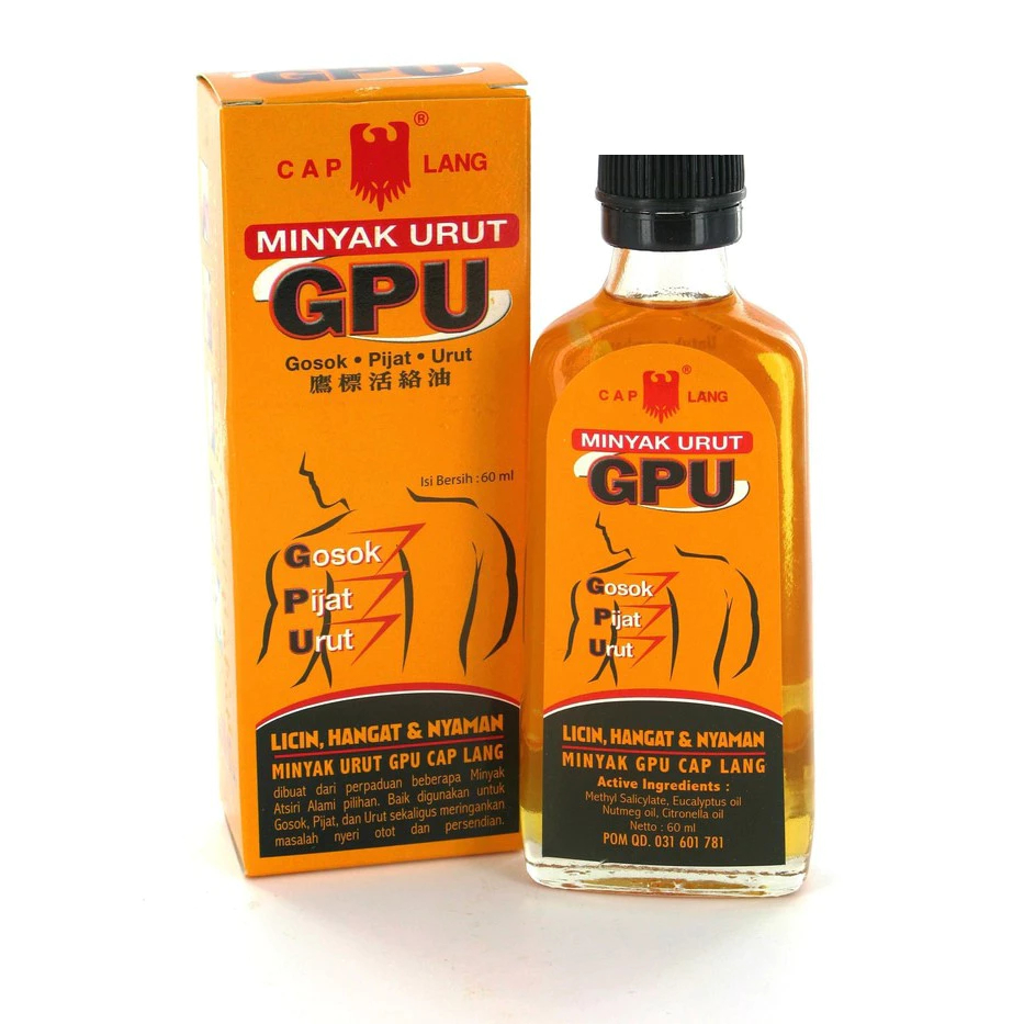 MINYAK URUT GPU CAP LANG 60ML