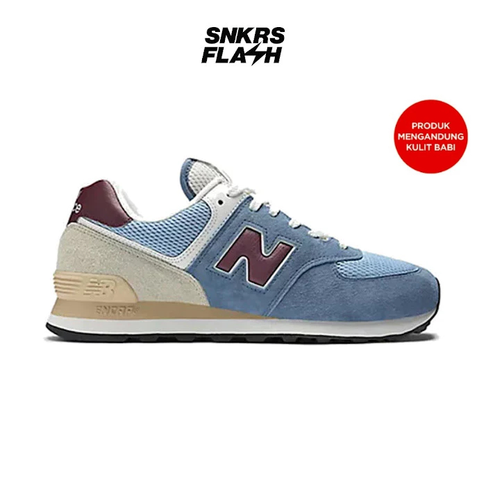 NEW BALANCE 574 Original Blue Stillwater Sepatu Sneakers Unisex - U574SPR