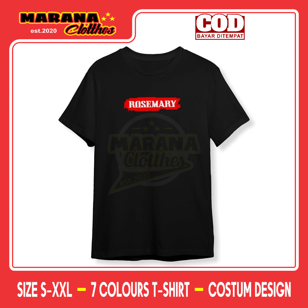 Kaos Rosemary Baju Musik