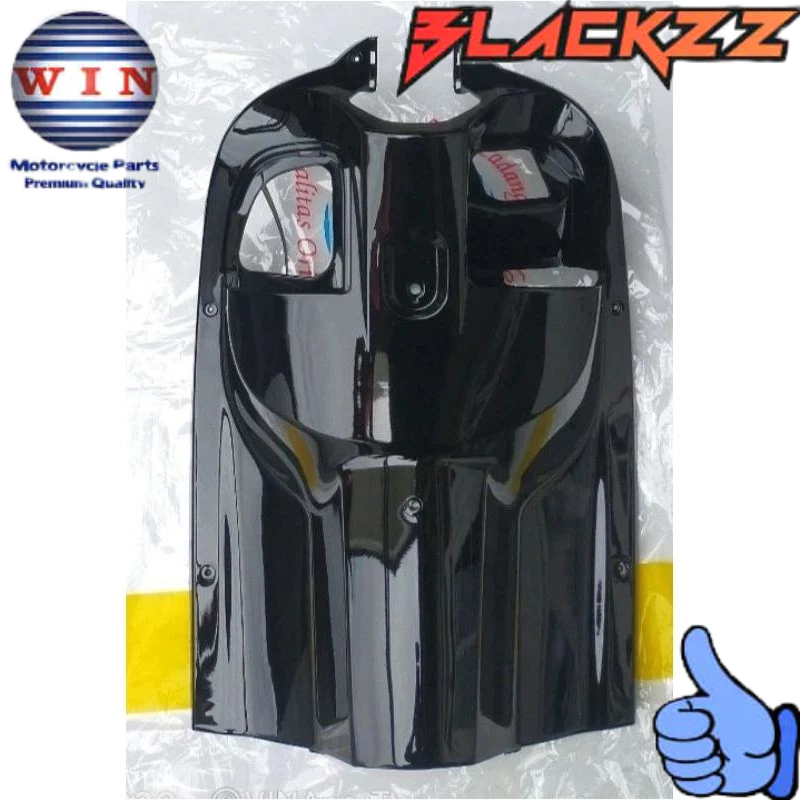 Legshield Dalam Besar SCOOPY FI 2017 2018 2019 2020 HITAM GLOSSY Original WIN / Legsil Legshield dal