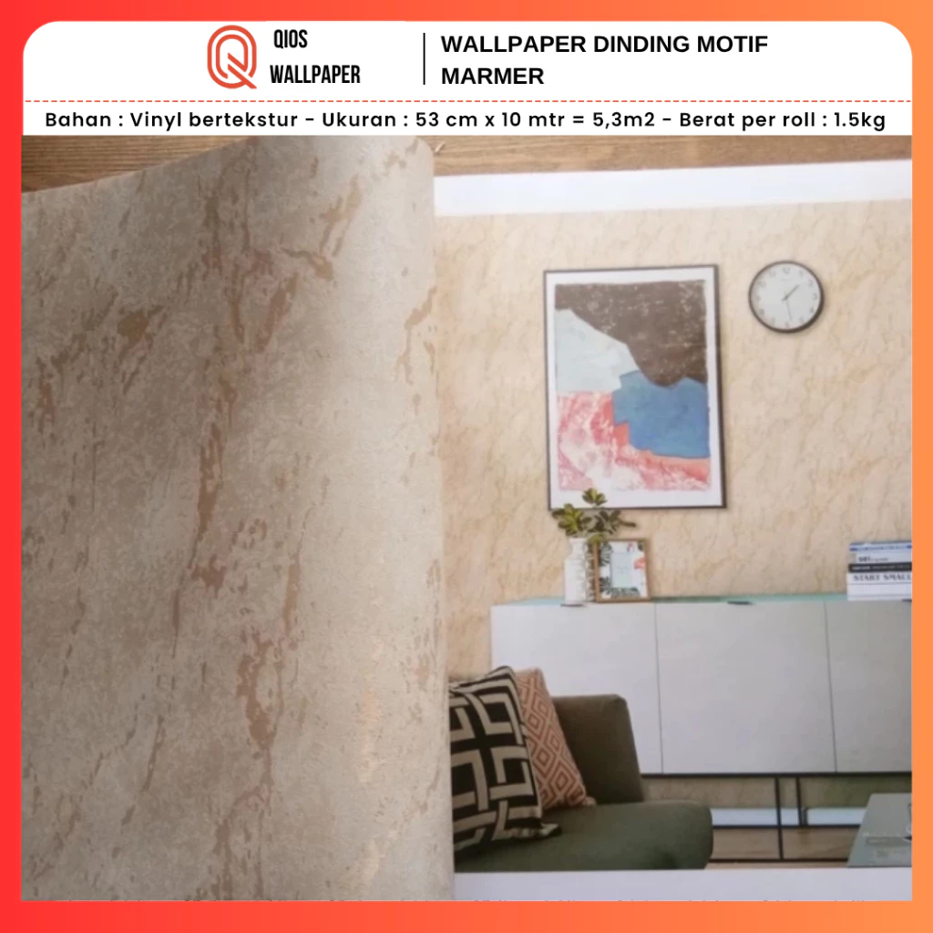 Jual Wallpaper Background Dinding Marmer Marbel 3D Bahan Vinyl