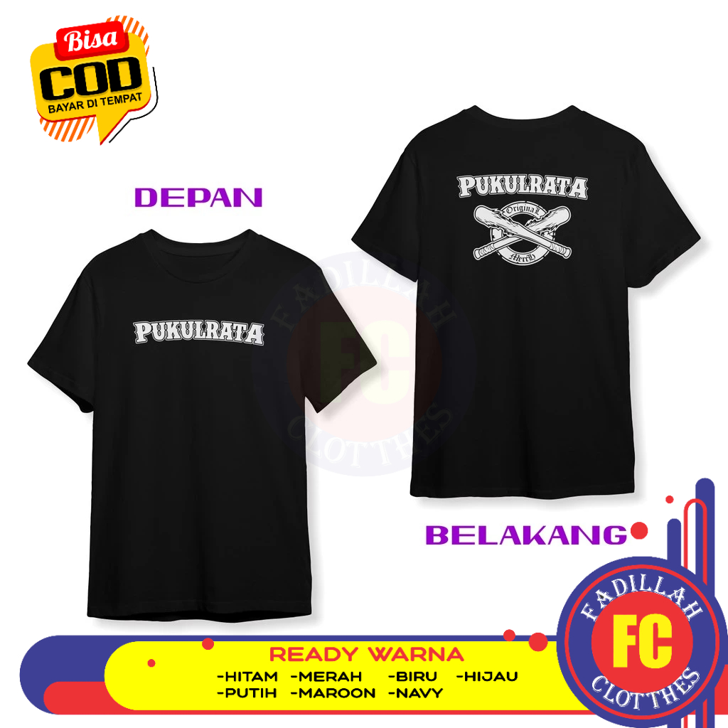 Baju Kaos Pukul Rata Rumble Merchandise DB Kaos Distro