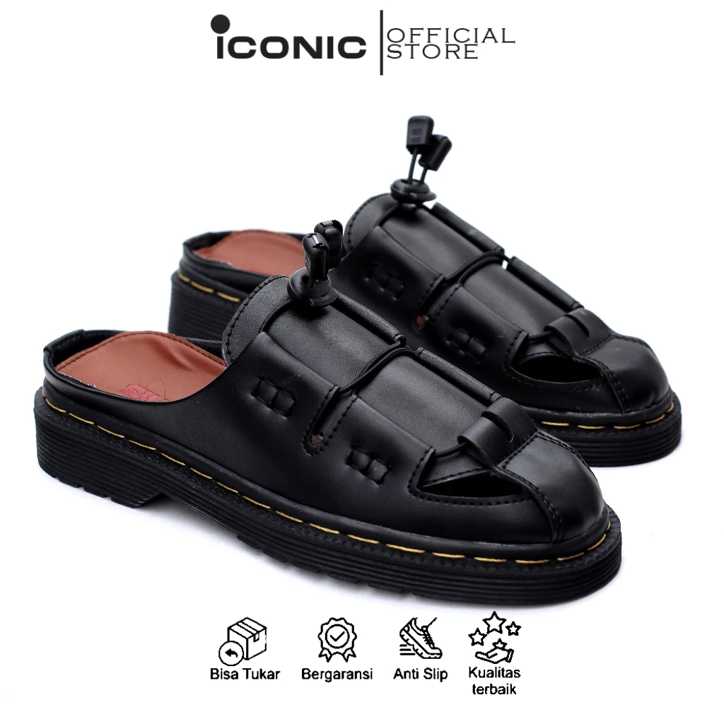 Sepatu Sandal Slop Loafers Docmart Pria Wanita