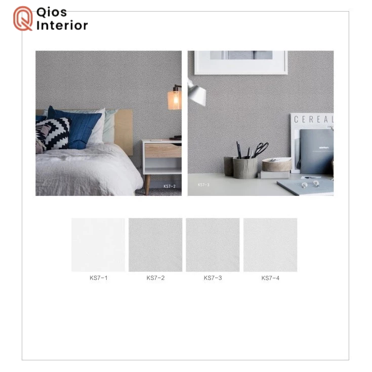 Wallpaper Dinding Murah polos tekstur serat elegan cream 10meter