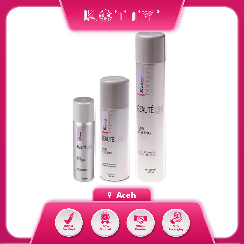 Kotty Kosmetik - KENNY - Hair Styling Spray Series - Spray Penata Rambut Tahan Lama & Kuat