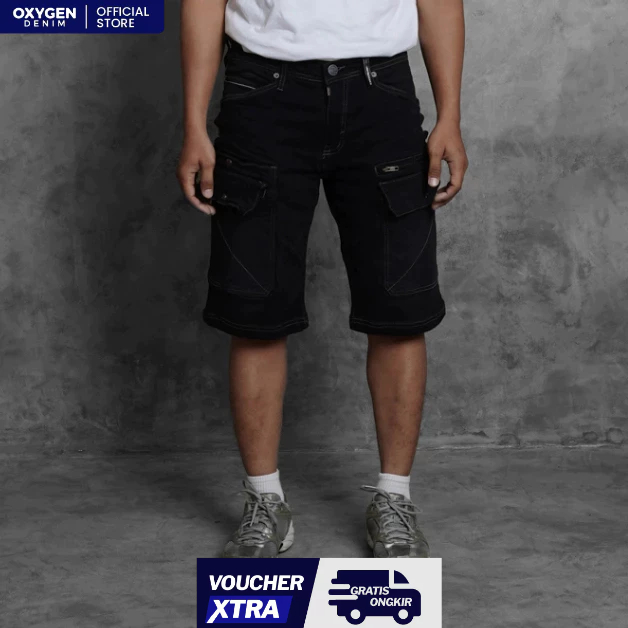 Oxygen Denim Evolve Wanderlust Tapered Cargo Jeans (803-0114)