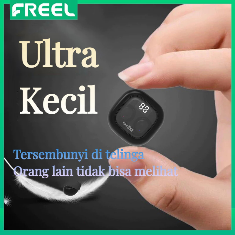 SK19 Headset Bluetooth Nirkabel Binaural In-Ear Ultra Kecil Mini Penghilang Kebisingan Kualitas Ting