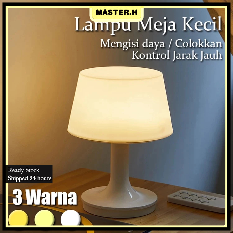 Remote Control Lampu Malam Led Kecil Pelindung Mata Lampu Samping Tempat Tidur Pengisian Usb Lampu