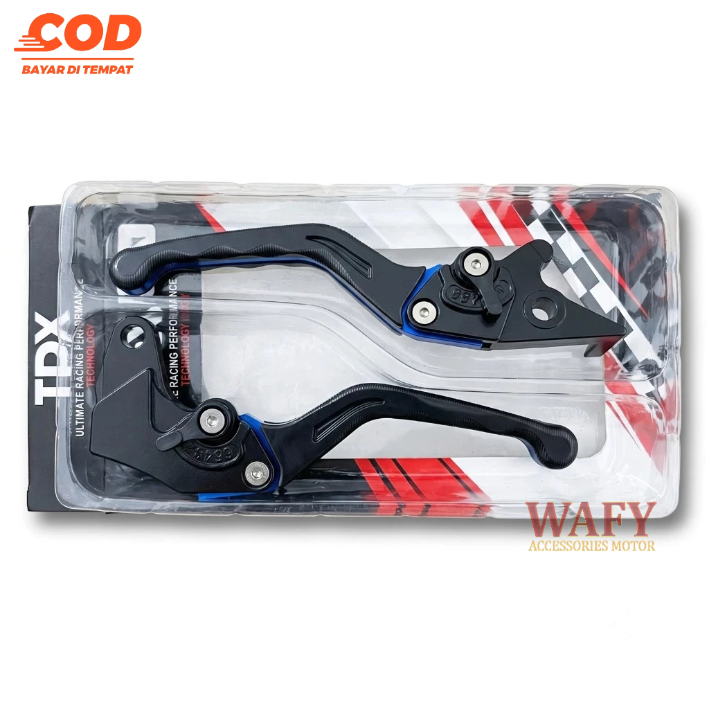 Handle Rem Aerox Variasi Cnc Tdx Warna Hitam List Biru Tuas Handle Rem Yamaha Aerox 155 Kunci Rem Ae