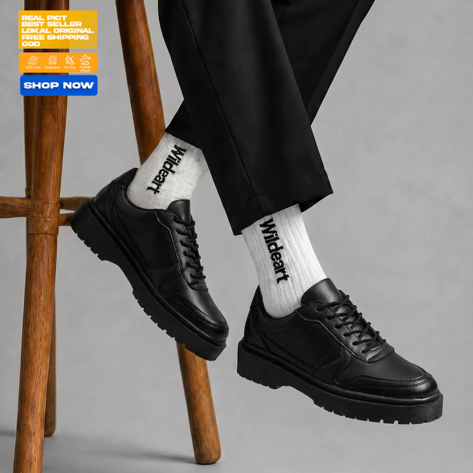 HYG - Sepatu Formal Pria Hak Tinggi Pantofel Oxford Kerja Pria