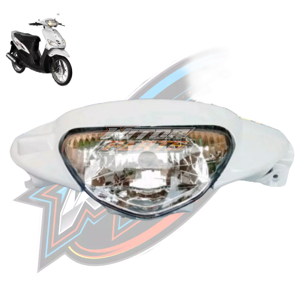 Batok Kepala Depan Mio Sporty Plus Reflektor Lampu Depan Putih / Batok Depan Mio Sporty Plus Lampu P