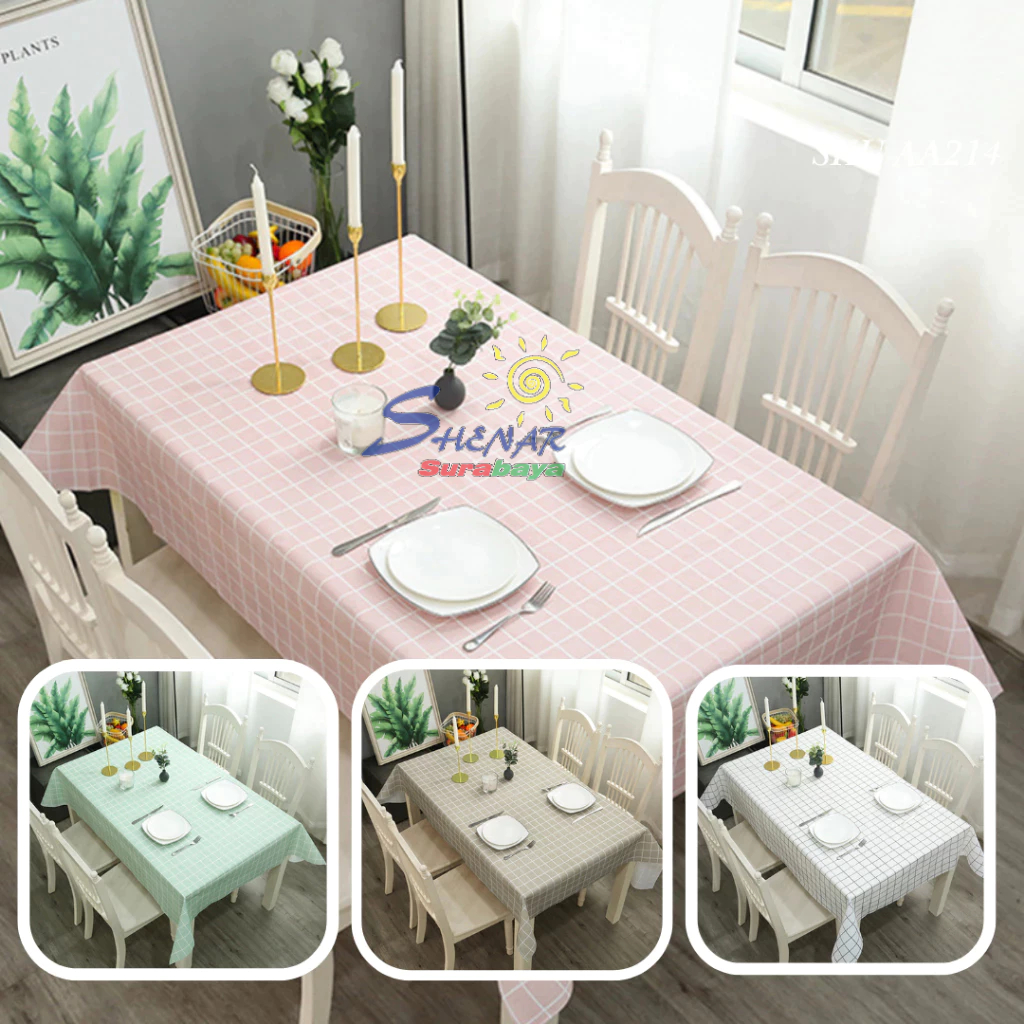 Taplak Meja Makan Jumbo Meteran Anti Air Waterproof - Taplak Meteran motif Cantik