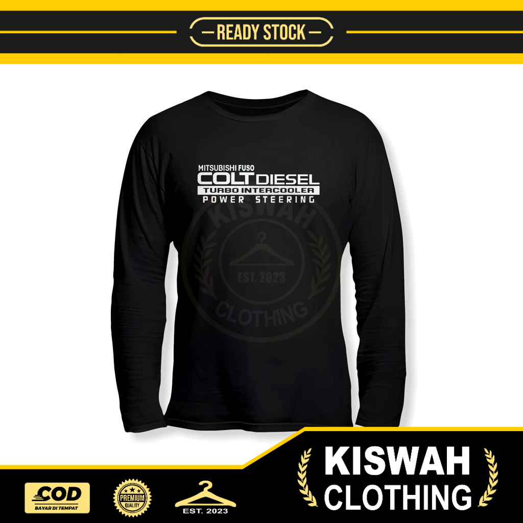 Kaos Tshirt Mitsubihsi Fuso Colt Diesel Turbo Lengan Panjang Baju Otomotif