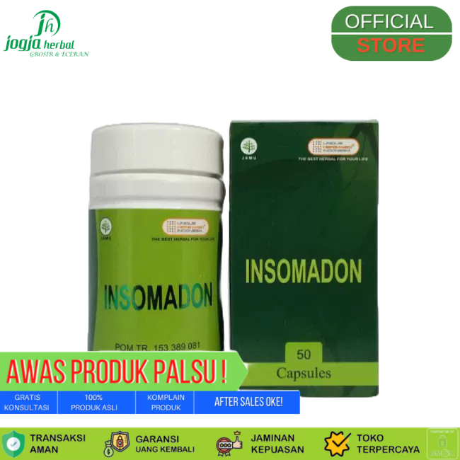 TERMURAHHH INSOMADON HERBAMED, Herbal Sedative Mengatasi Gangguan Tidur