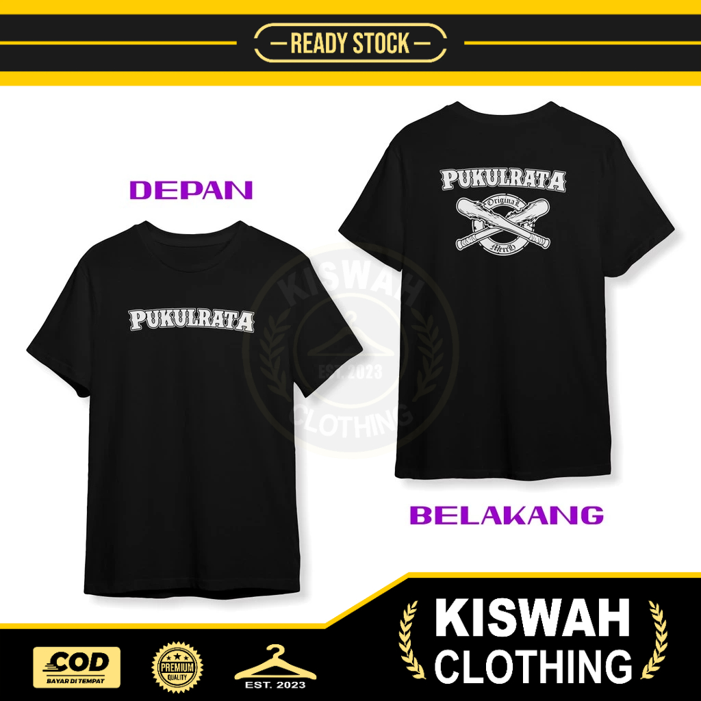 Kaos Tshirt Pukul Rata Rumble Merchandise DB Kaos Distro