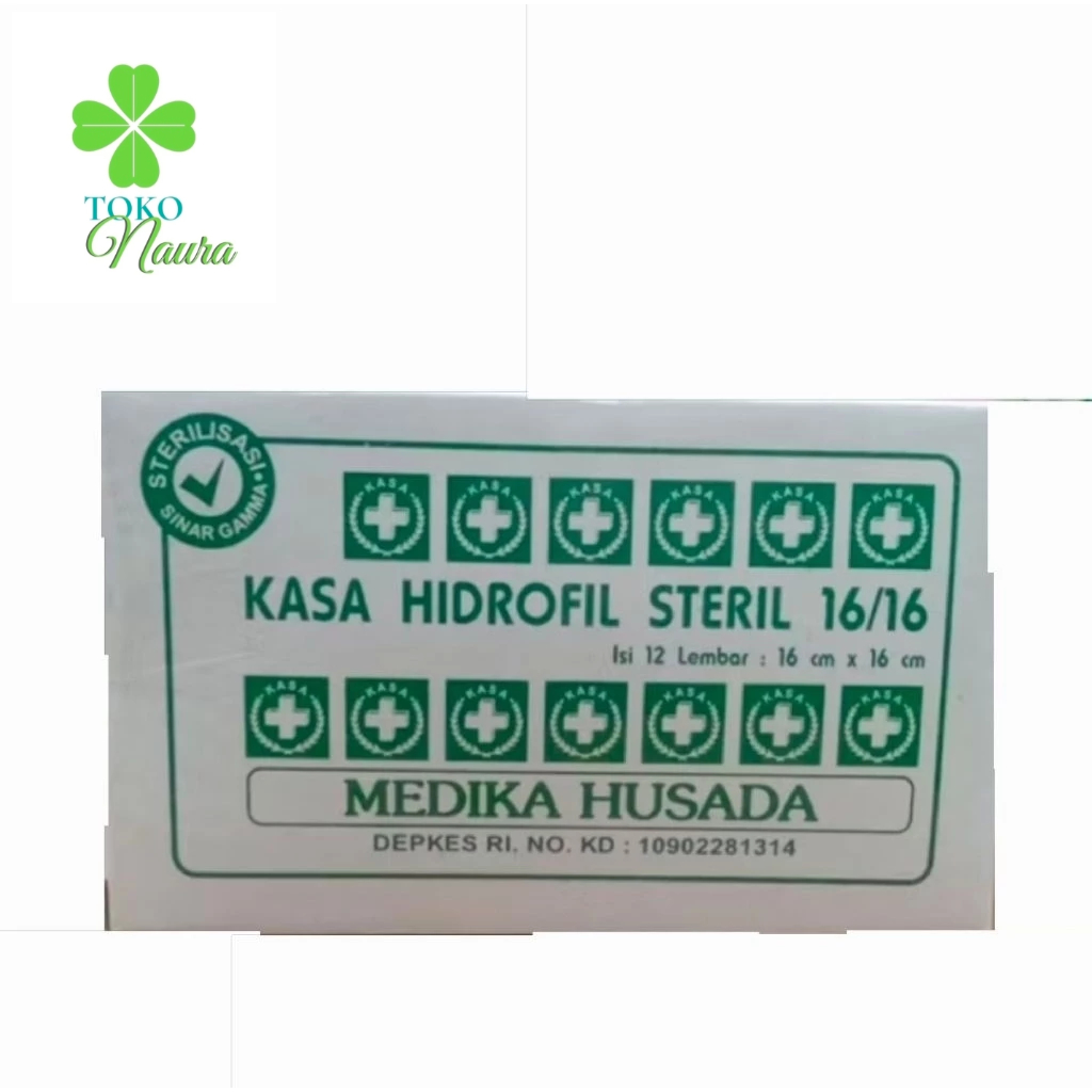 KASA STERIL MEDIKA HUSADA 16X16 Isi 12 lembar