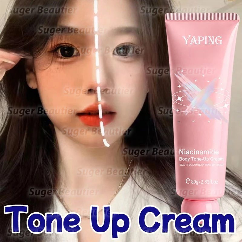 Tone Up Cream 80gr Lotion Pemutih Badan Instan Brightening Body Lotion Niacinamide Whitening Lazy Cr