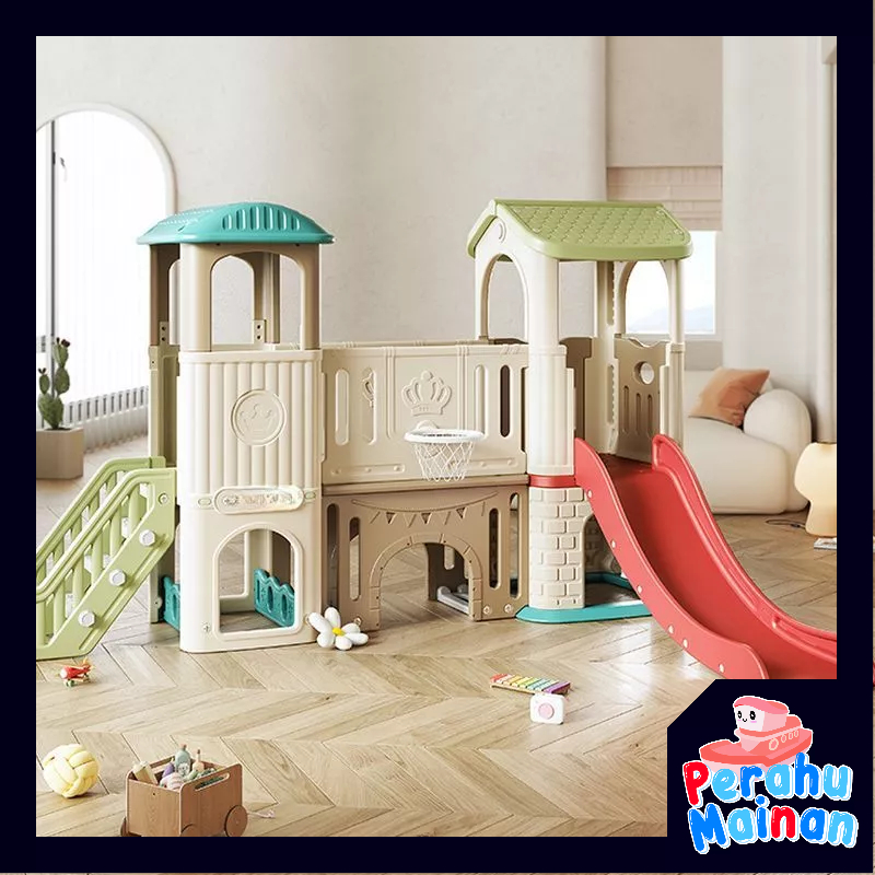 Perosotan Anak Playhouse Combination / Playhouse Set Besar / Playground Set Lengkap