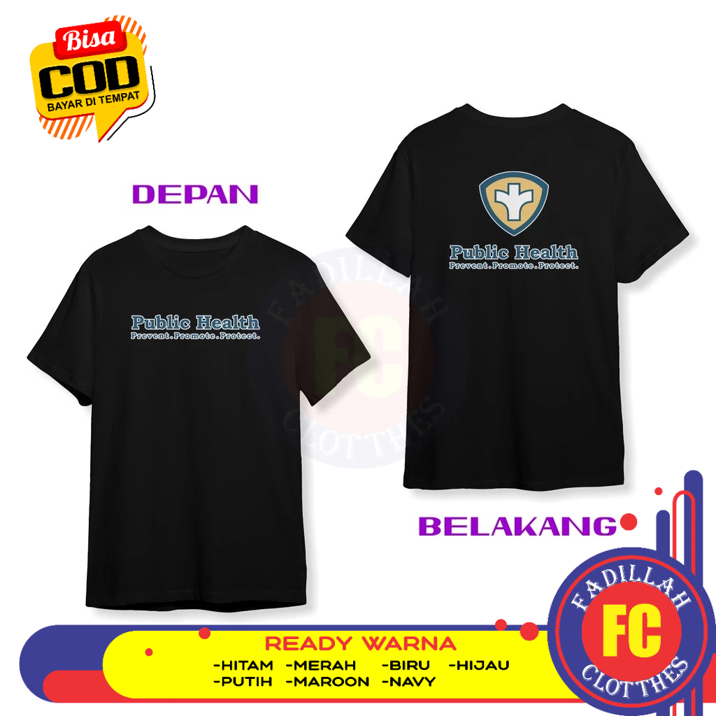 Baju Kaos Public Health Kesehatan Masyarakat Kesmas DB Baju Kesehatan