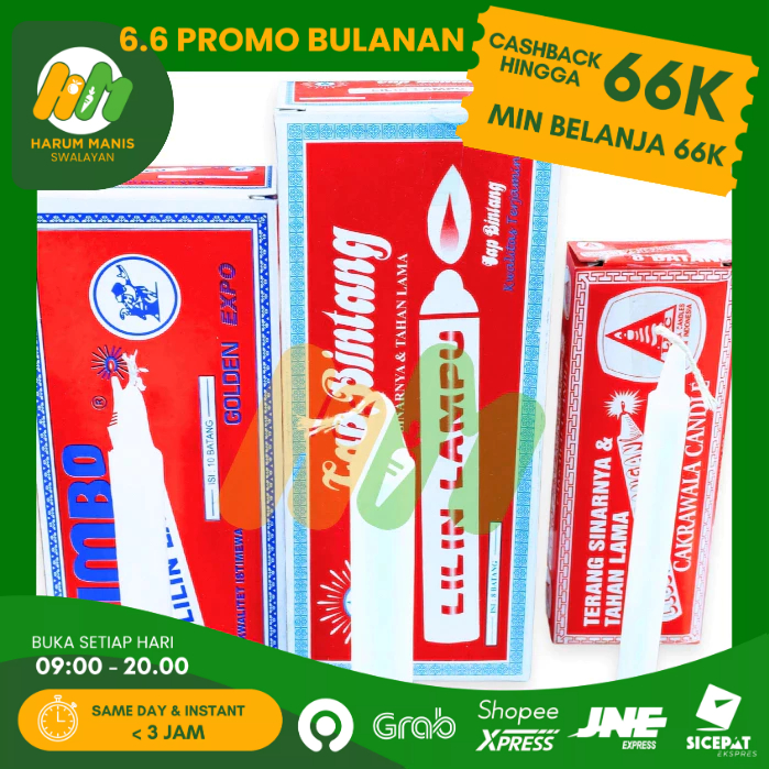 LILIN / LILIN PENERANGAN PUTIH / LILIN PUTIH KECIL / LILIN SERBAGUNA