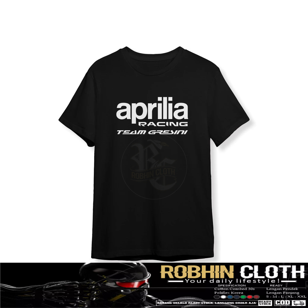 Kaos Baju APRILIA RACING TEAM GRESINI Baju Otomotif