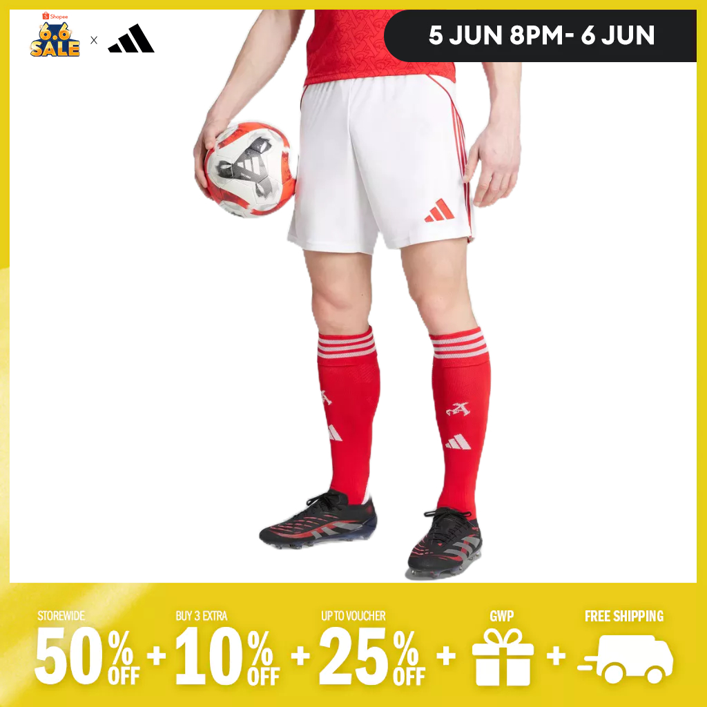 adidas Football Arsenal 25/26 Home Shorts Men White JI9515