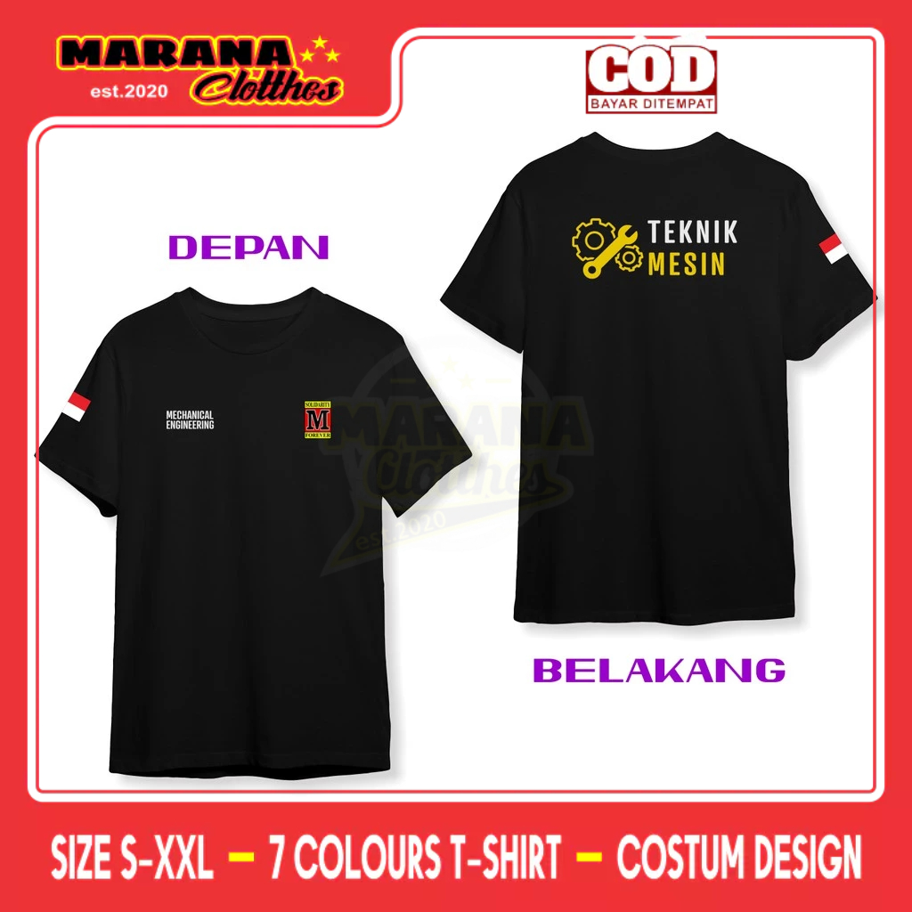 Kaos Teknik Mesin M solver DB Kaos Distro