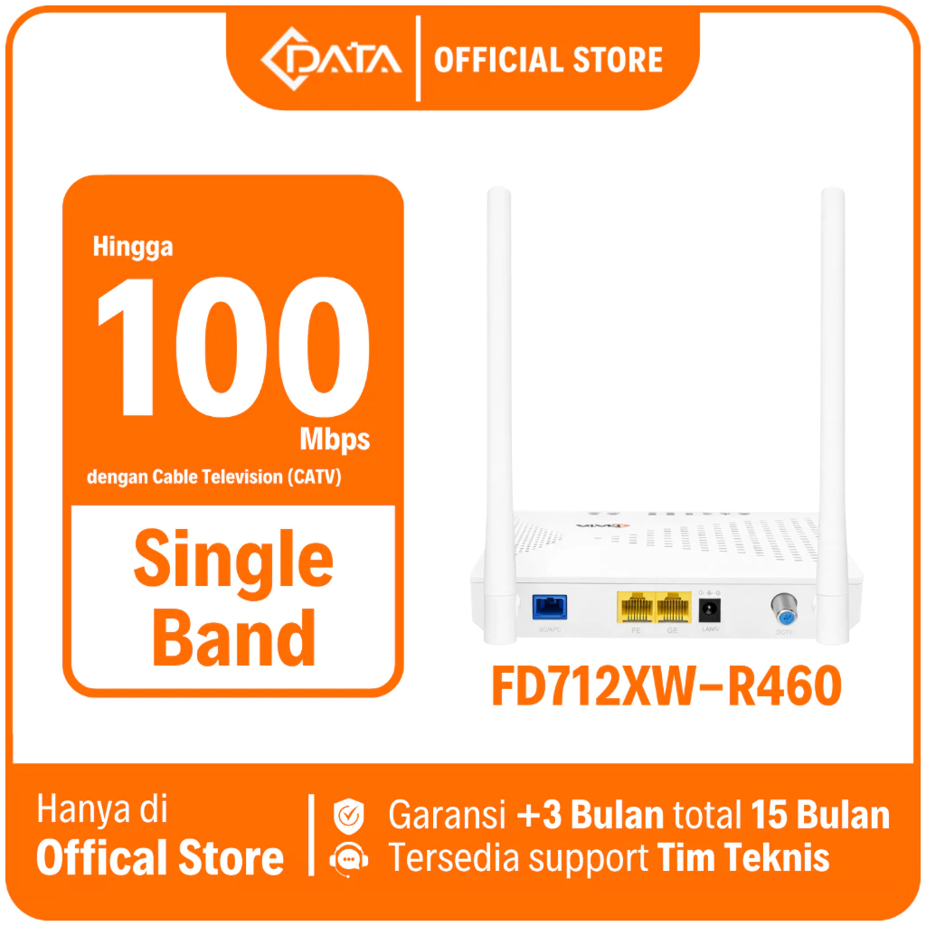 CDATA XPON ONU FD712XW Single Band Wifi + CATV