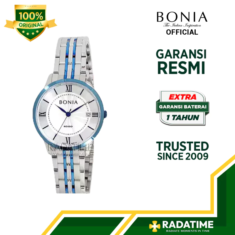 Jam Tangan Wanita Bonia Original & Garansi Resmi 1 Tahun BNR172-2113BL