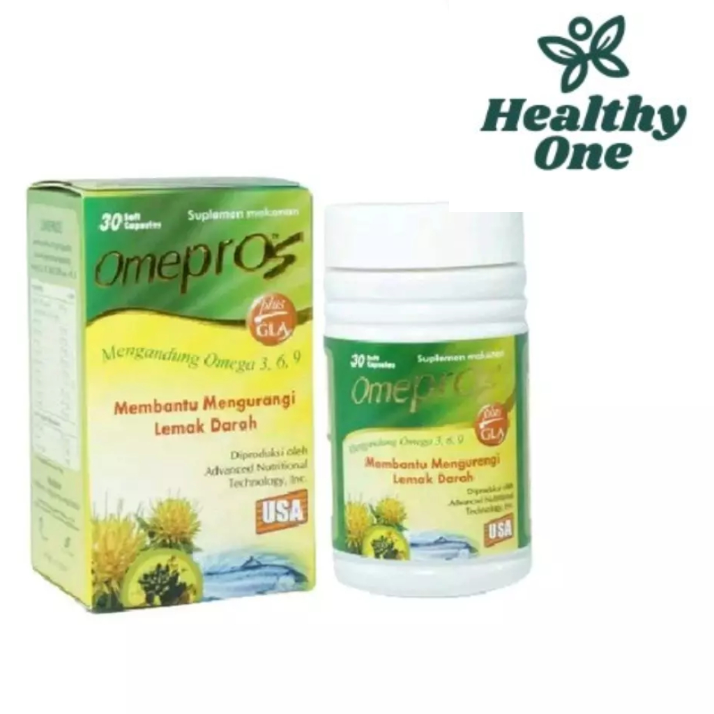 Omepros 1 Botol isi 30 Soft Capsul/ Minyak Ikan