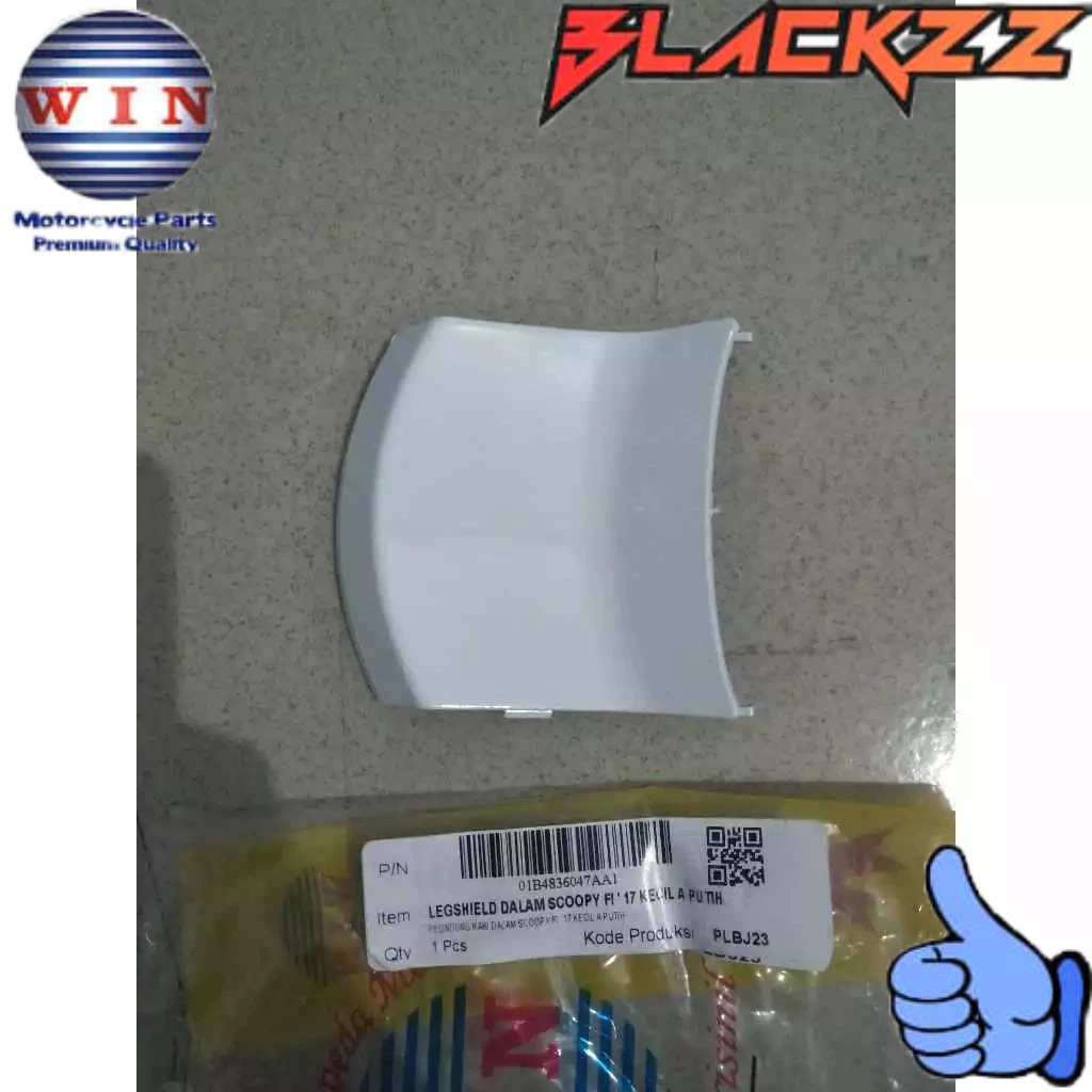 Legshield Dalam KECIL SCOOPY FI 2017 2018 2019 2020 PUTIH Original WIN / Legsil Legshield dalam