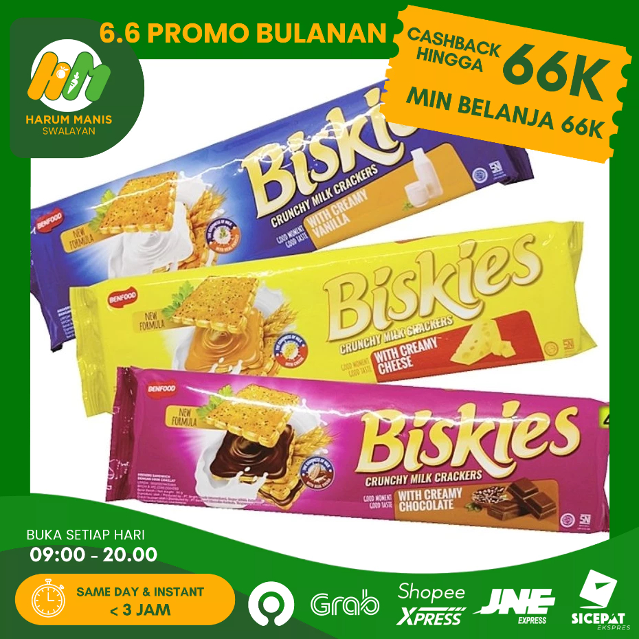 BISKUIT BISKIES 96GR / BISKIES CRACKERS / BISKIES CHEESE / BISKIES VANILA / BISKIES CHOCOLATE / BISK