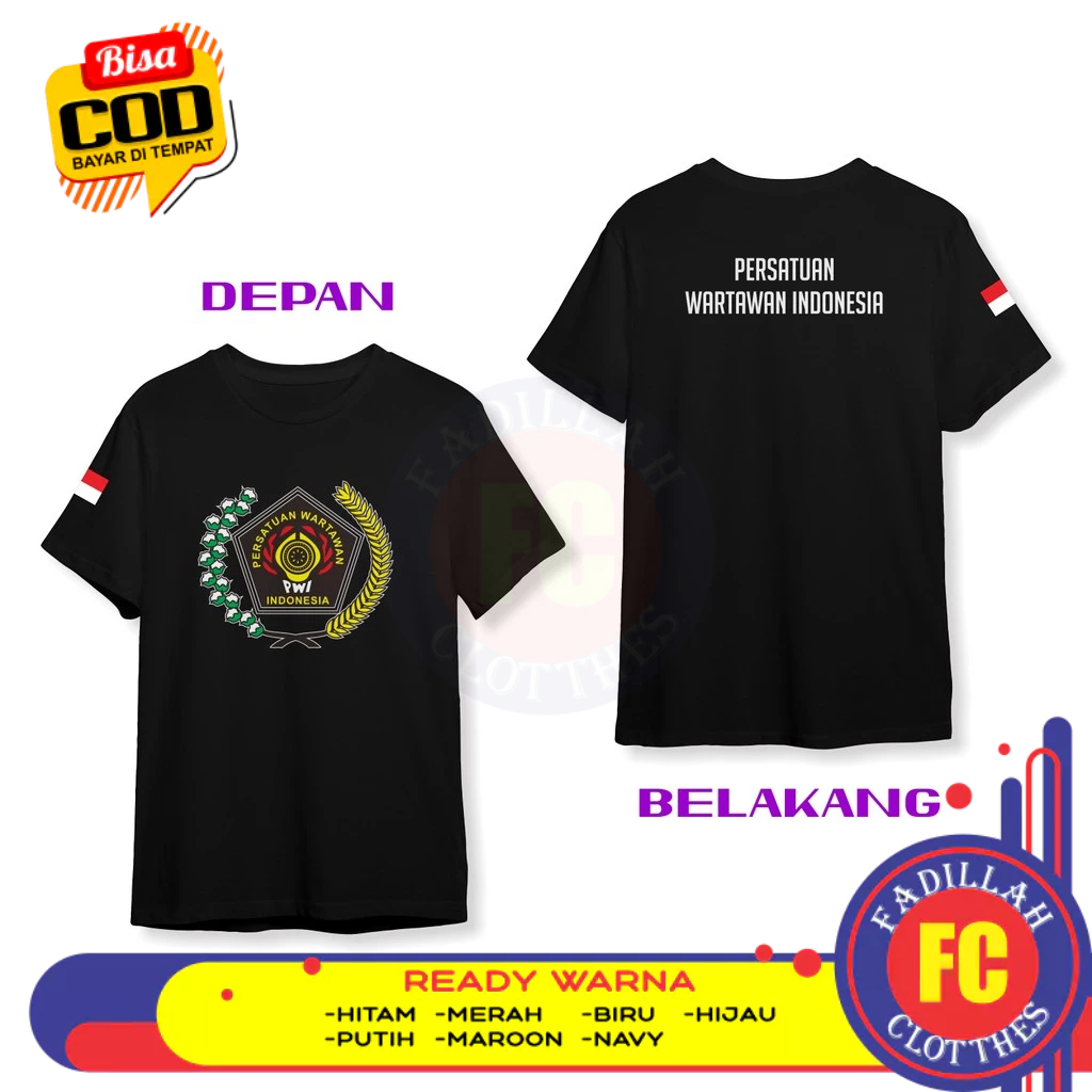 Baju Kaos PWI Persatuan Wartawan Indonesia DB Kaos Distro