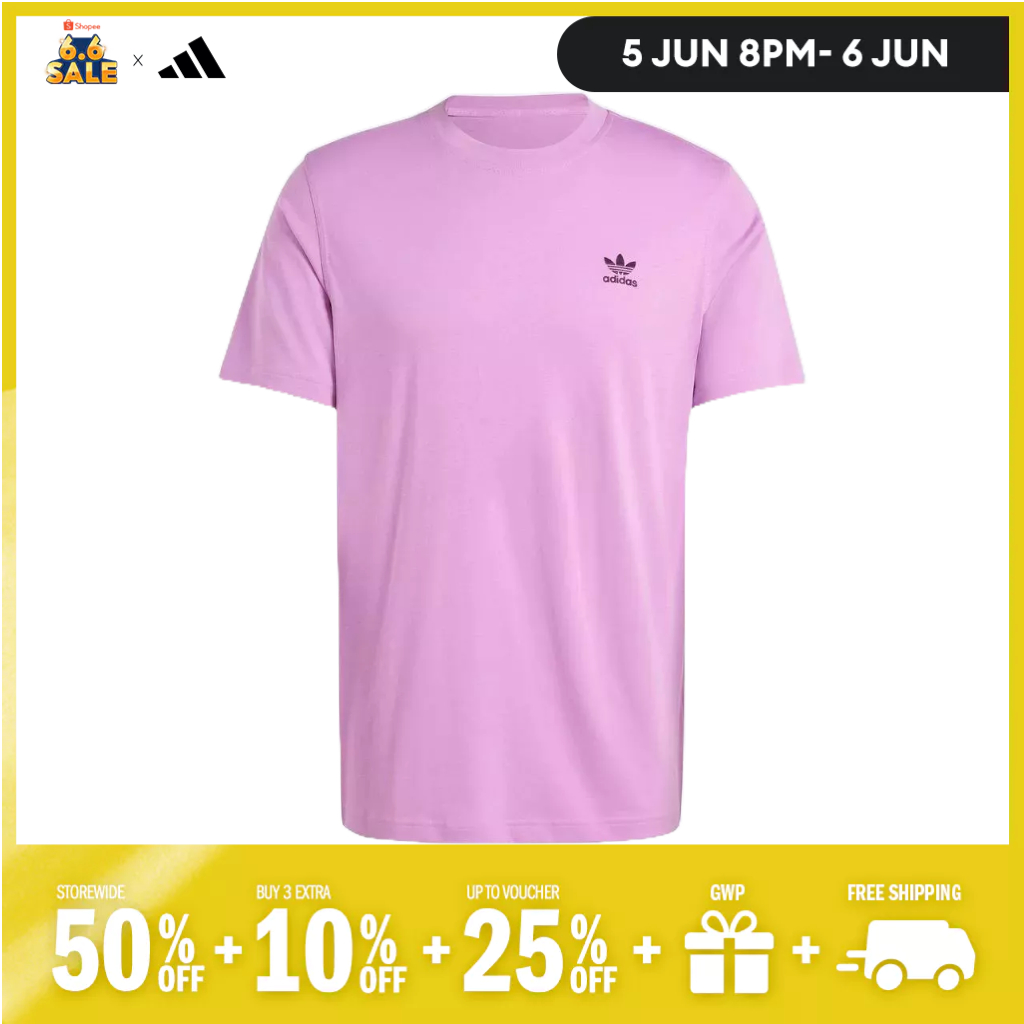 adidas Lifestyle Trefoil Essentials Tee Men Purple IY5477