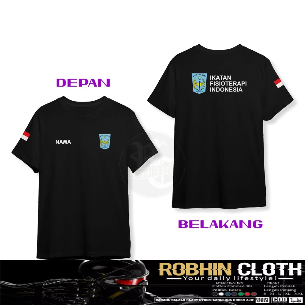 Kaos Baju IFI Ikatan Fisioterapi Indonesia V2 Gratis Nama DB Baju Kesehatan