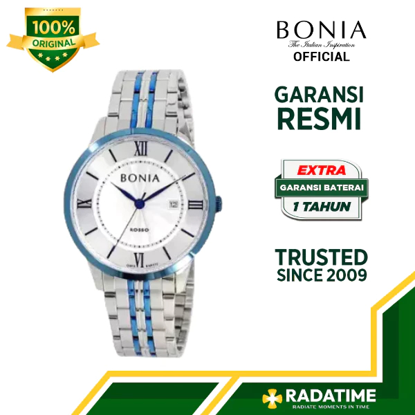 Jam Tangan Pria Bonia Original & Garansi Resmi 1 Tahun BNR172-1113BL