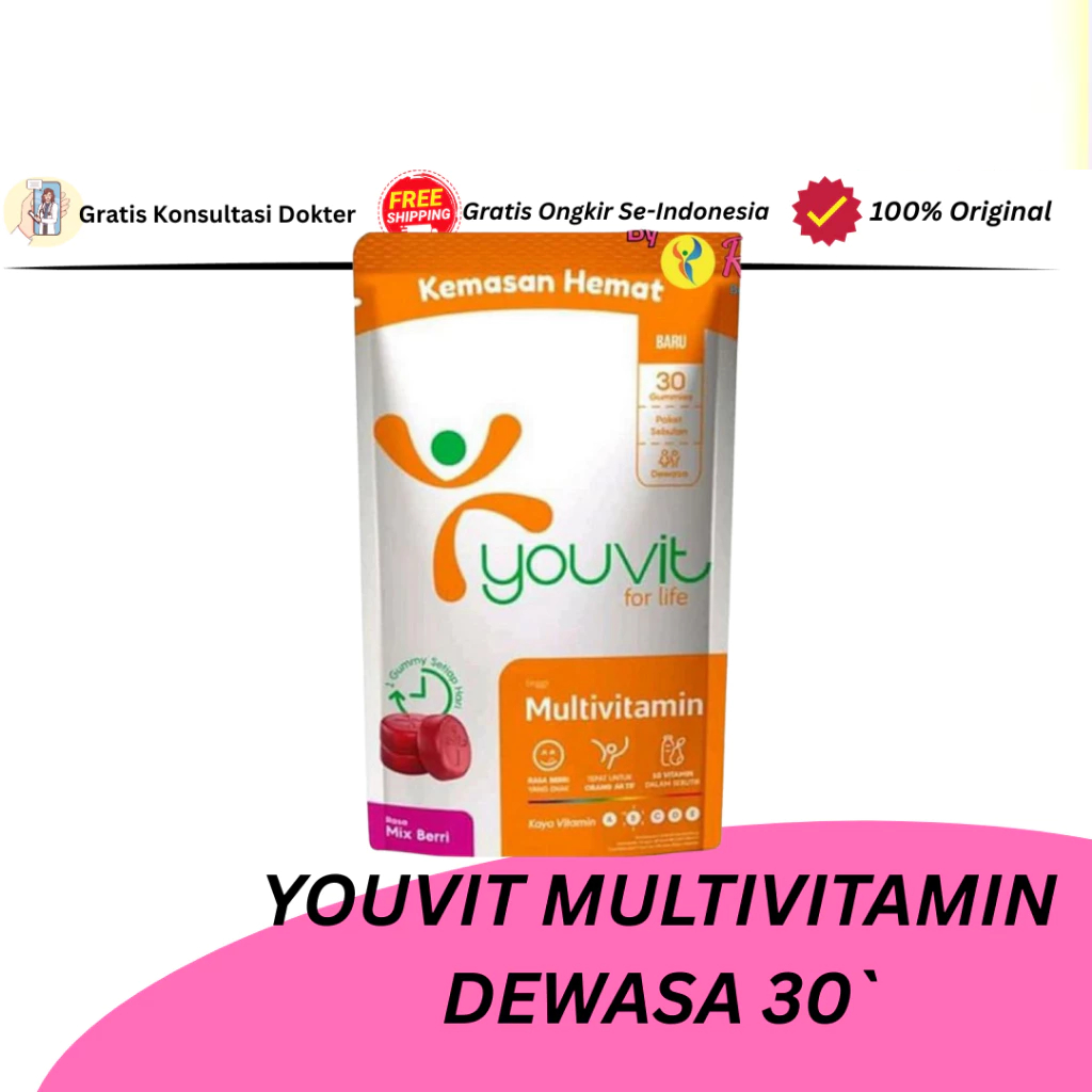 YOUVIT MULTIVITAMIN DEWASA 30`