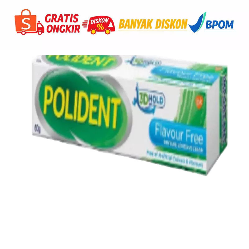 POLIDENT DENTURE ADHESIVE 60GR