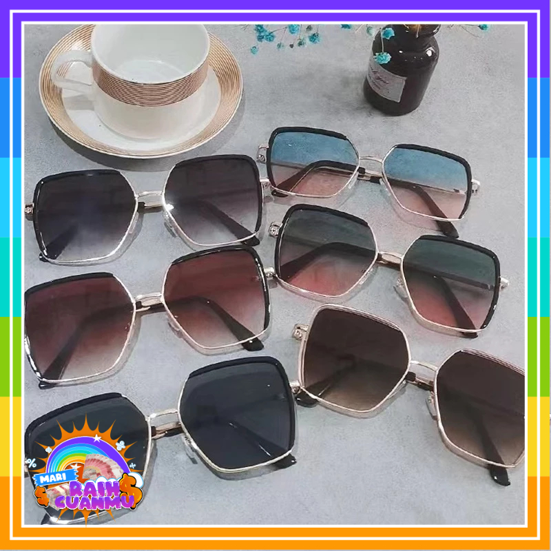 MRC Kacamata Kotak Korea 6630 Kaca Mata Hitam Fashion Wanita