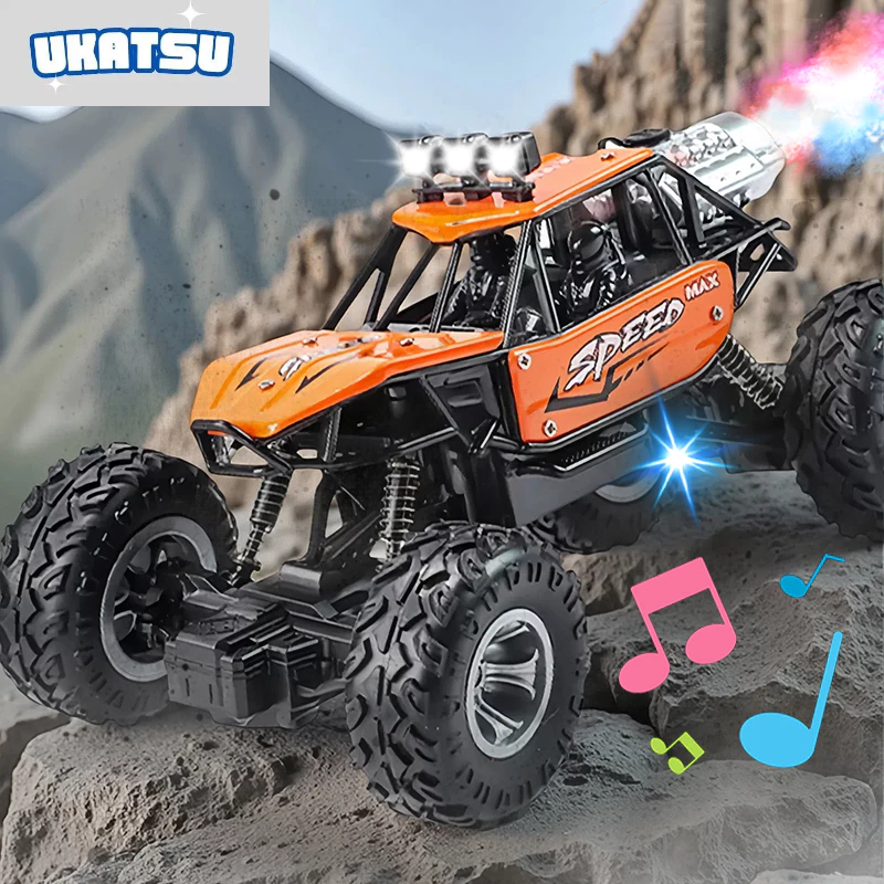 Mobil Remote Control 2.4GHZ RC Mainan Mobil Off-road Dengan Lampu Suara Bisa Keluar Asap Mobil Climb