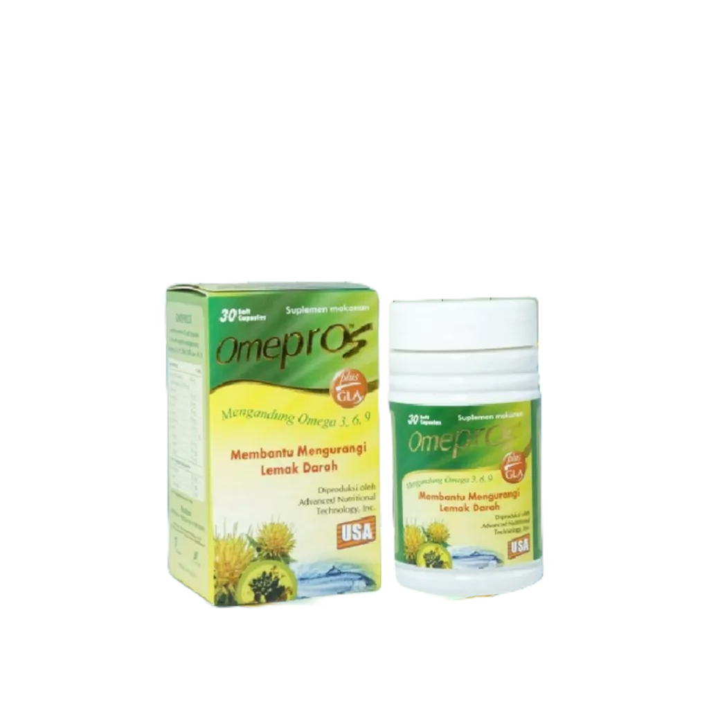 Omepros 1 Botol isi 30 Soft Capsul/ Minyak Ikan
