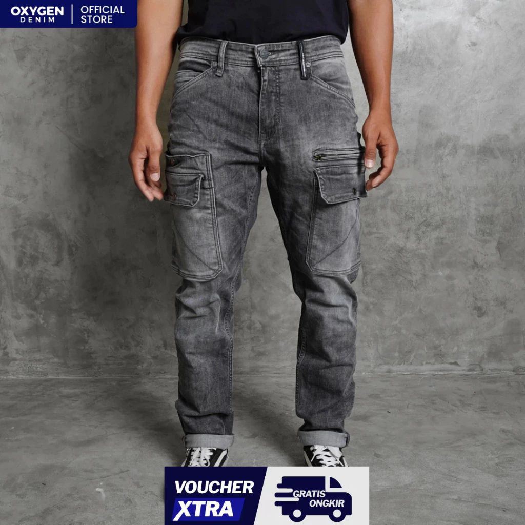 Oxygen Denim Evolve Wanderlust Tapered Cargo (703-8547)