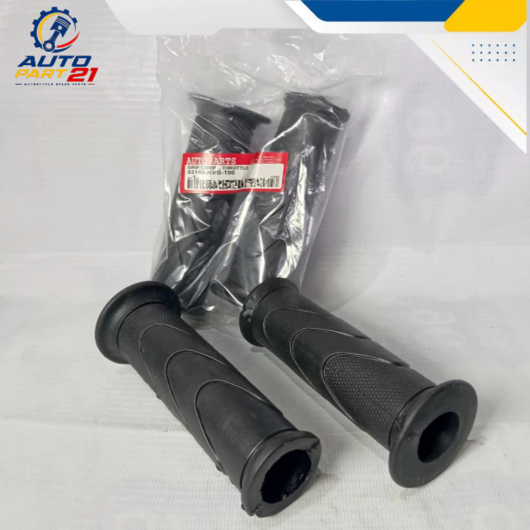 Grip Motor Hand Grip Hangrip Handfat Hitam Model Standart Honda vario kvb Autopart Beat fi Beat old