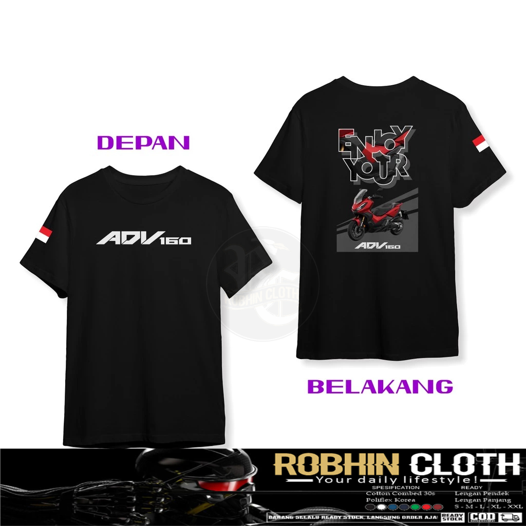 Kaos Baju Enjoy Your ADV 160 Honda ADV 160 DB Baju Otomotif