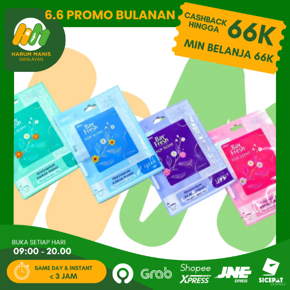 BAYFRESH PENGHARUM KAMAR MANDI / BAYFRESH POP SCENT 10GR